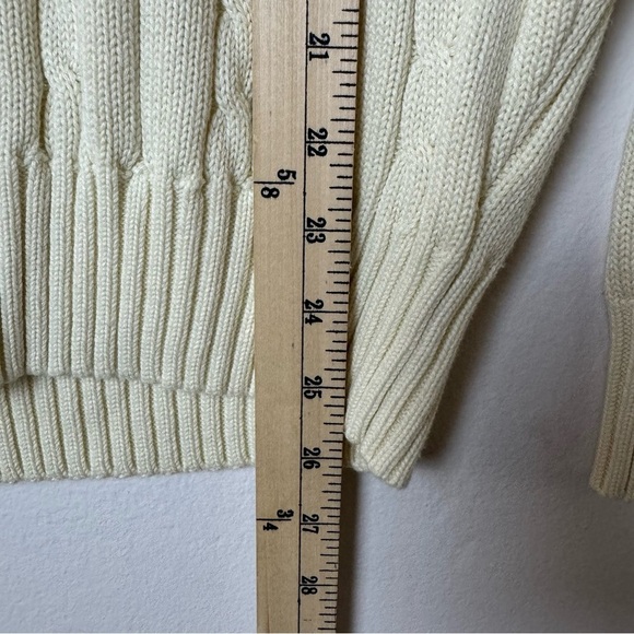 John Galt White Ida Cable Knit Sweater - Picture 10 of 11